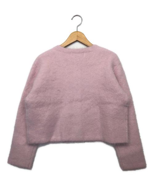 NOLLEY'S（ノーリーズ）NOLLEY'S (ノーリース) ニットジャケット ピンク サイズ:38 未使用品の古着・服飾アイテム