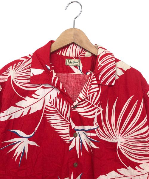 L.L.Bean（エルエルビーン）L.L.Bean (エルエルビーン) 80s　アロハシャツ レッド サイズ:XLの古着・服飾アイテム