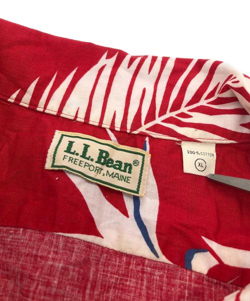 L.L.Bean（エルエルビーン）L.L.Bean (エルエルビーン) 80s　アロハシャツ レッド サイズ:XLの古着・服飾アイテム