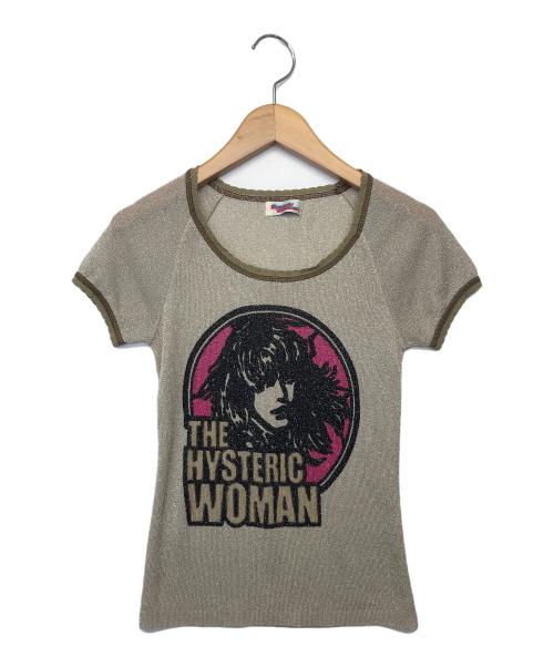 Hysteric Glamour（ヒステリックグラマー）Hysteric Glamour (ヒステリックグラマー) 薄手ニット カーキ サイズ:freeの古着・服飾アイテム