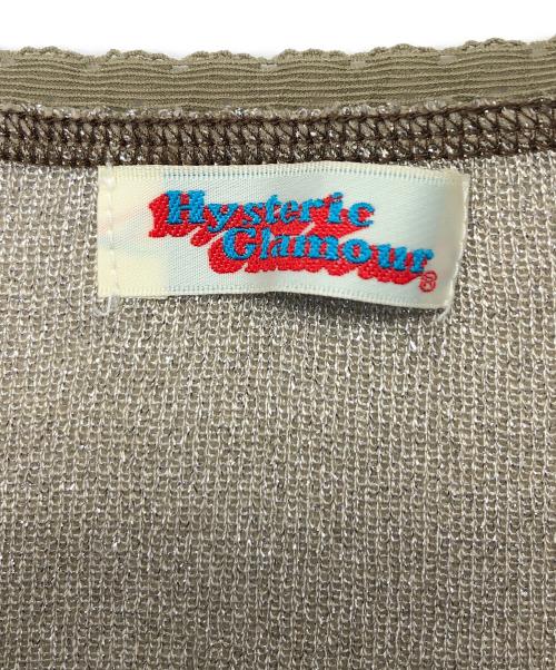 Hysteric Glamour（ヒステリックグラマー）Hysteric Glamour (ヒステリックグラマー) 薄手ニット カーキ サイズ:freeの古着・服飾アイテム