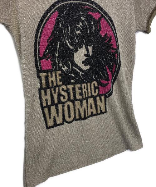 Hysteric Glamour（ヒステリックグラマー）Hysteric Glamour (ヒステリックグラマー) 薄手ニット カーキ サイズ:freeの古着・服飾アイテム