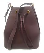 Cartierカルティエ）の古着「バスケ型ショルダーバッグ」｜ボルドー