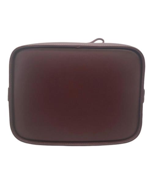 Cartier（カルティエ）Cartier (カルティエ) バスケ型ショルダーバッグ ボルドーの古着・服飾アイテム