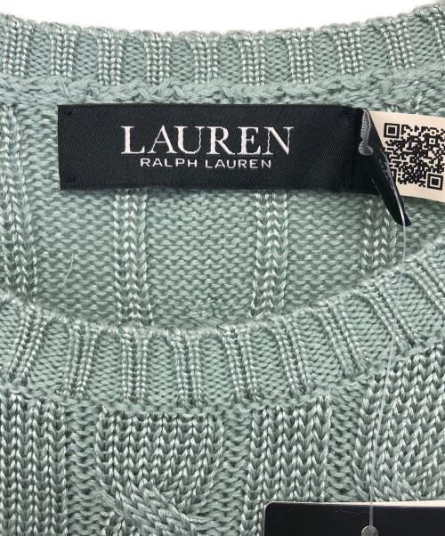 LAUREN RALPH LAUREN（ローレンラルフローレン）LAUREN RALPH LAUREN (ローレンラルフローレン) ニットワンピース グリーン サイズ:S 未使用品の古着・服飾アイテム