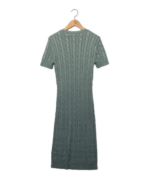 LAUREN RALPH LAUREN（ローレンラルフローレン）LAUREN RALPH LAUREN (ローレンラルフローレン) ニットワンピース グリーン サイズ:S 未使用品の古着・服飾アイテム