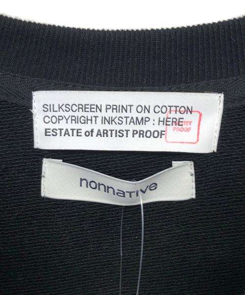 nonnative（ノンネイティブ）nonnative (ノンネイティブ) FRAGMENTS (フラグメント) ネイティブメロディー スウェットシャツ ブラック サイズ:L　の古着・服飾アイテム