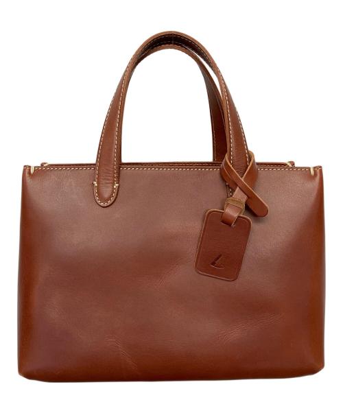 土屋鞄（ツチヤカバン）土屋鞄 (ツチヤカバン) レザートートバッグ ブラウンの古着・服飾アイテム