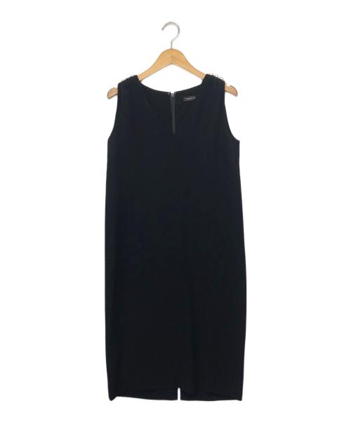 YOKO CHAN（ヨーコチャン）YOKO CHAN (ヨーコチャン) ノースリーブワンピース ブラック サイズ:36の古着・服飾アイテム