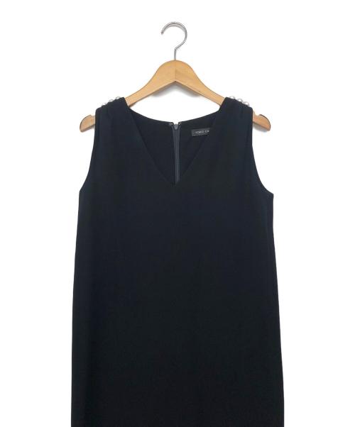 YOKO CHAN（ヨーコチャン）YOKO CHAN (ヨーコチャン) ノースリーブワンピース ブラック サイズ:36の古着・服飾アイテム
