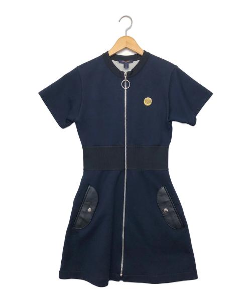 LOUIS VUITTON（ルイ ヴィトン）LOUIS VUITTON (ルイ ヴィトン) 半袖ワンピース ネイビー サイズ:Sの古着・服飾アイテム