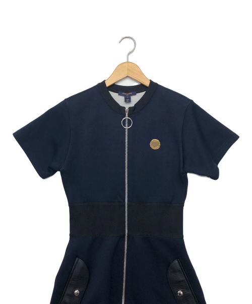 LOUIS VUITTON（ルイ ヴィトン）LOUIS VUITTON (ルイ ヴィトン) 半袖ワンピース ネイビー サイズ:Sの古着・服飾アイテム