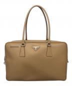 PRADAプラダ）の古着「サフィアーノ　ミニボストンバッグ」｜ブラウン