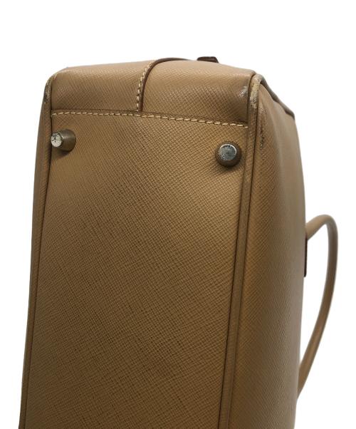 PRADA（プラダ）PRADA (プラダ) サフィアーノ　ミニボストンバッグ ブラウンの古着・服飾アイテム