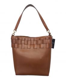 LAUREN RALPH LAUREN（ローレンラルフローレン）の古着「編みトートバッグ」｜ブラウン