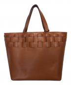 LAUREN RALPH LAURENローレンラルフローレン）の古着「編みトートバッグ」｜ブラウン