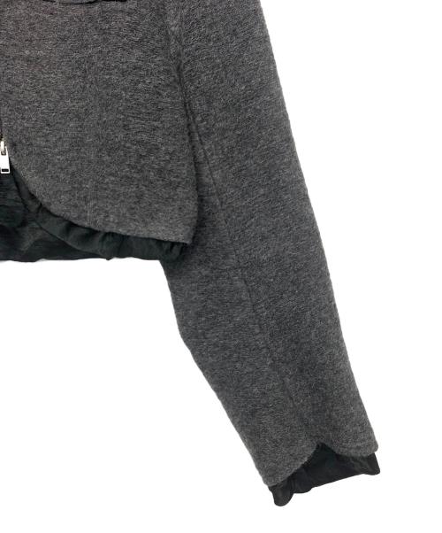 YOSHIMI NAGAO（ヨシミ ナガオ）YOSHIMI NAGAO (ヨシミ ナガオ) ショートジャケット グレーの古着・服飾アイテム