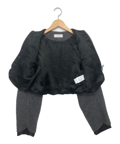 YOSHIMI NAGAO（ヨシミ ナガオ）YOSHIMI NAGAO (ヨシミ ナガオ) ショートジャケット グレーの古着・服飾アイテム