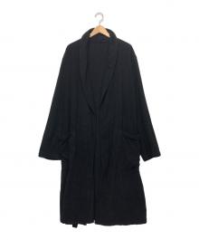 COMOLI（コモリ）の古着「SILK PILE ROBE COAT」｜ブラック