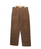 COMOLIコモリ）の古着「22SS ヘンプダック ペインターパンツ」｜ブラウン