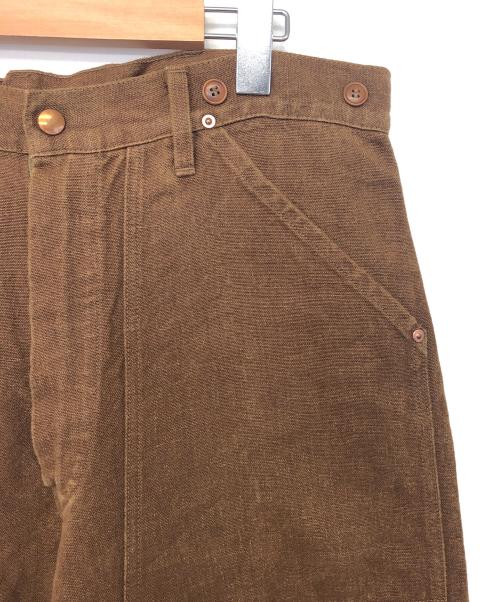 COMOLI（コモリ）COMOLI (コモリ) 22SS ヘンプダック ペインターパンツ ブラウン サイズ:3の古着・服飾アイテム