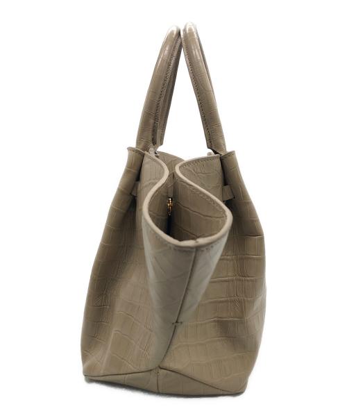 DEMELLIER（デメリエー）DEMELLIER (デメリエー) MIDI NEWYORK ハンドバッグ ベージュの古着・服飾アイテム