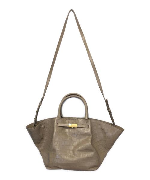 DEMELLIER（デメリエー）DEMELLIER (デメリエー) MIDI NEWYORK ハンドバッグ ベージュの古着・服飾アイテム