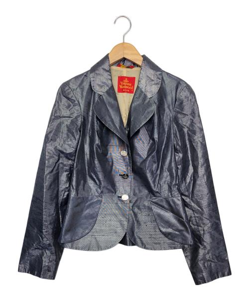 Vivienne Westwood（ヴィヴィアンウエストウッド）Vivienne Westwood (ヴィヴィアンウエストウッド) ヴィンテージセットアップジャケット パープル サイズ:42の古着・服飾アイテム