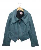 Vivienne Westwood RED LABELヴィヴィアンウエストウッドレッドレーベル）の古着「ラムレザージャケット」｜ブルー