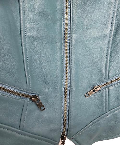 Vivienne Westwood RED LABEL（ヴィヴィアンウエストウッドレッドレーベル）Vivienne Westwood RED LABEL (ヴィヴィアンウエストウッドレッドレーベル) ラムレザージャケット ブルー サイズ:1の古着・服飾アイテム