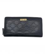 GUCCIグッチ）の古着「グッチシマ　長財布」｜ブラック