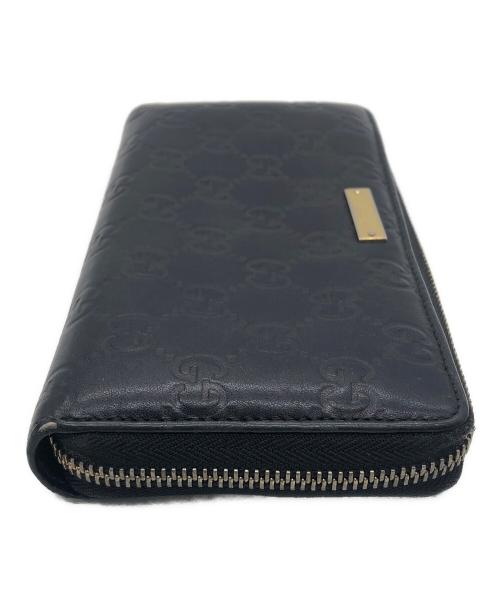 GUCCI（グッチ）GUCCI (グッチ) グッチシマ　長財布 ブラックの古着・服飾アイテム
