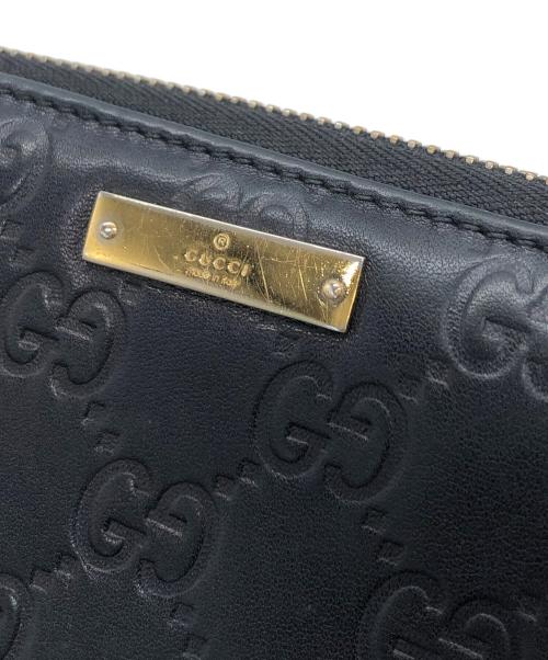 GUCCI（グッチ）GUCCI (グッチ) グッチシマ　長財布 ブラックの古着・服飾アイテム