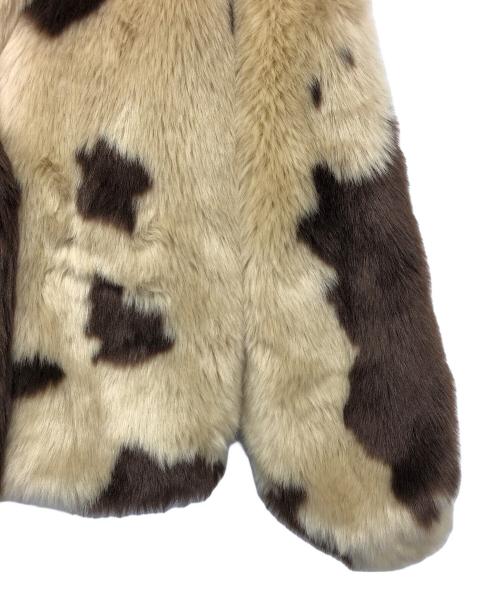 Sea Room lynn（シールームリン）Sea Room lynn (シールームリン) エコファーショートコート ベージュ×ブラウン サイズ:FREEの古着・服飾アイテム