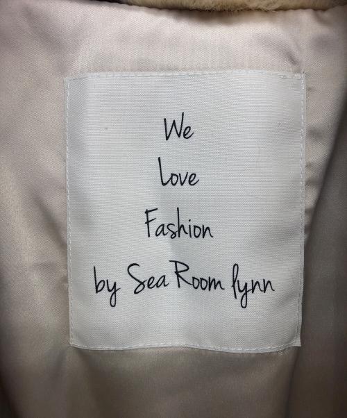 Sea Room lynn（シールームリン）Sea Room lynn (シールームリン) エコファーショートコート ベージュ×ブラウン サイズ:FREEの古着・服飾アイテム