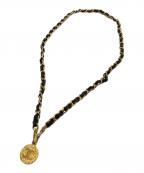 CHANELシャネル）の古着「ココマーク チェーンベルト」｜ブラック×ゴールド