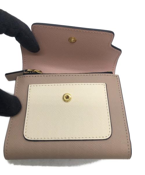 MARNI（マルニ）MARNI (マルニ) 3つ折り財布 ピンクの古着・服飾アイテム