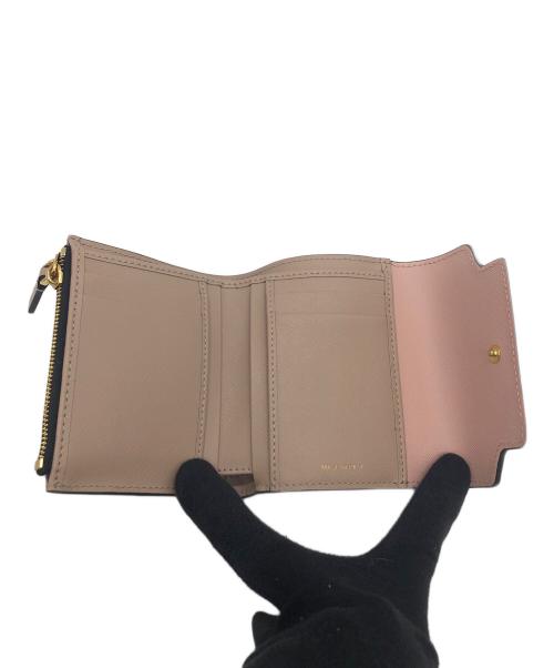 MARNI（マルニ）MARNI (マルニ) 3つ折り財布 ピンクの古着・服飾アイテム