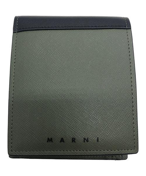 MARNI（マルニ）MARNI (マルニ) 2つ折り財布 グリーンの古着・服飾アイテム