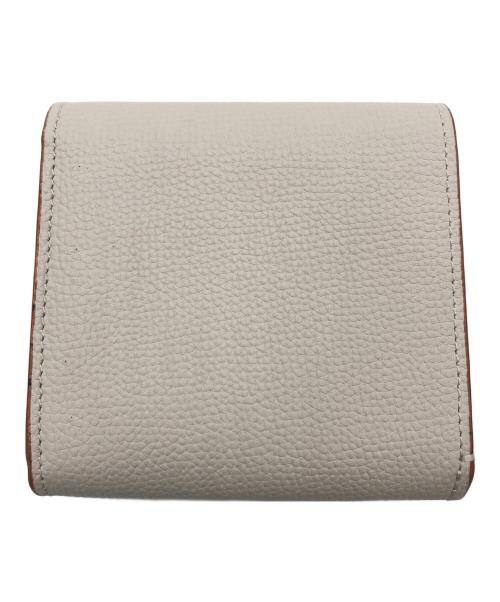 LOEWE（ロエベ）LOEWE (ロエベ) アナグラム コンパクト フラップウォレット ベージュの古着・服飾アイテム