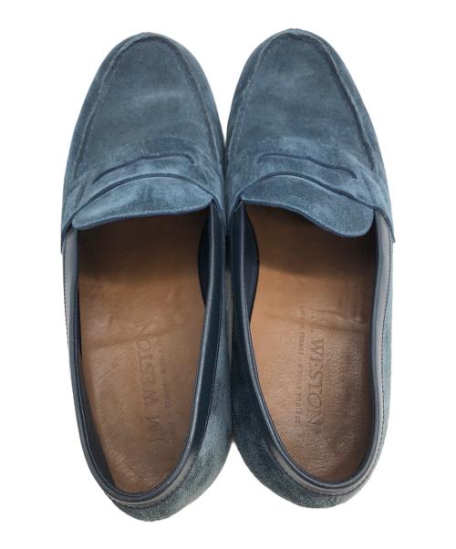 J.M.WESTON（ジェイエムウエストン）J.M.WESTON (ジェイエムウエストン) シグニチャーローファー 180 ネイビー サイズ:6Eの古着・服飾アイテム