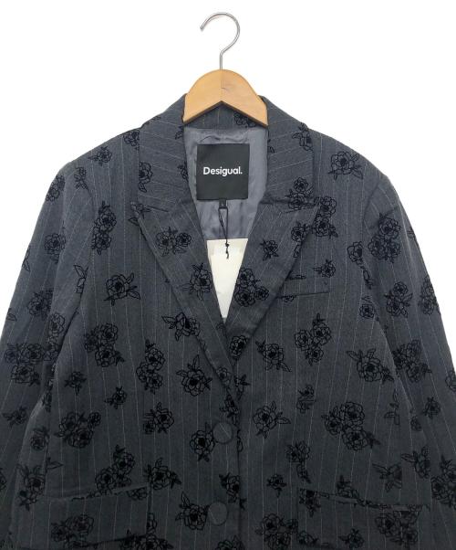 Desigual（デシグアル）Desigual (デシグアル) テーラードジャケット グレー サイズ:L　 未使用品の古着・服飾アイテム