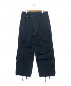 Engineered Garmentsエンジニアドガーメンツ）の古着「フロントフック ワイドパンツ」｜ネイビー