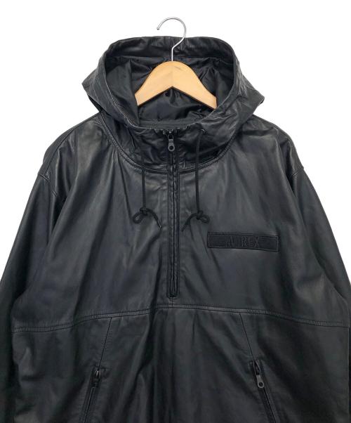 AVIREX（アヴィレックス）AVIREX (アヴィレックス) レザージャケット ブラック サイズ:XLの古着・服飾アイテム