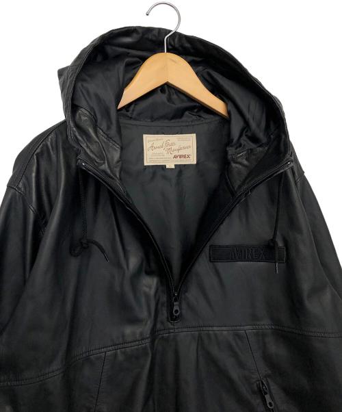 AVIREX（アヴィレックス）AVIREX (アヴィレックス) レザージャケット ブラック サイズ:XLの古着・服飾アイテム