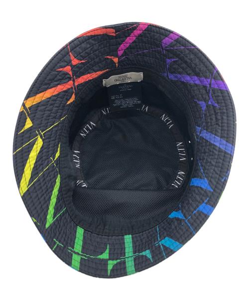 VALENTINO GARAVANI（ヴァレンティノ・ガラヴァーニ）VALENTINO GARAVANI (ヴァレンティノ・ガラヴァーニ) バケットハット ブラック サイズ:57の古着・服飾アイテム