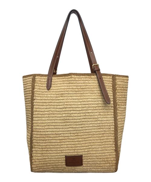 ANYA HINDMARCH（アニヤ・ハインドマーチ）ANYA HINDMARCH (アニヤハインドマーチ) カゴバッグ ベージュの古着・服飾アイテム