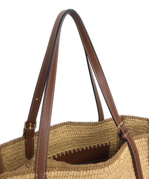 ANYA HINDMARCH（アニヤ・ハインドマーチ）ANYA HINDMARCH (アニヤハインドマーチ) カゴバッグ ベージュの古着・服飾アイテム