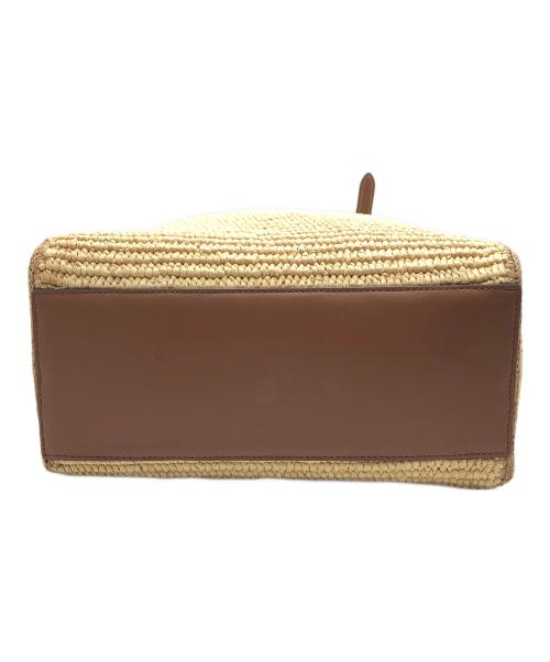 ANYA HINDMARCH（アニヤ・ハインドマーチ）ANYA HINDMARCH (アニヤハインドマーチ) カゴバッグ ベージュの古着・服飾アイテム