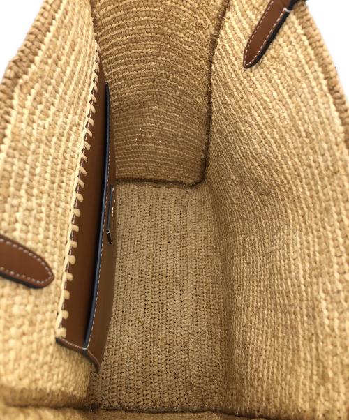 ANYA HINDMARCH（アニヤ・ハインドマーチ）ANYA HINDMARCH (アニヤハインドマーチ) カゴバッグ ベージュの古着・服飾アイテム